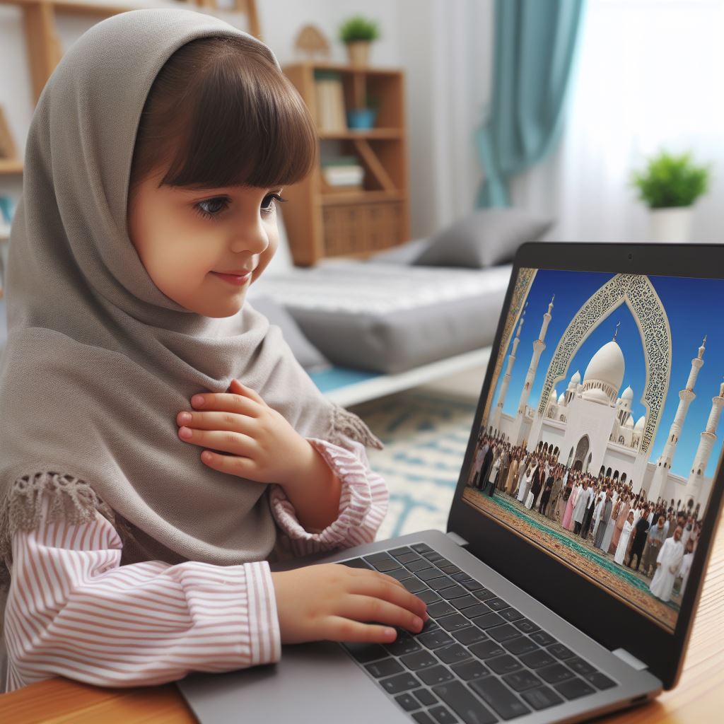 quran teachers online teaching a little girl